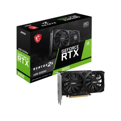 MSI RTX 3050 Ventus 2X E 6G OC 96 Bit GDDR6 6GB Ekran Kartı - 1