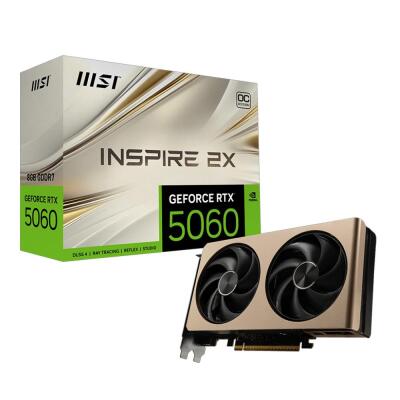 MSI RTX 5060 8G Inspire 2X OC G506-8I2C 128 Bit GDDR7 8GB Ekran Kartı - 1