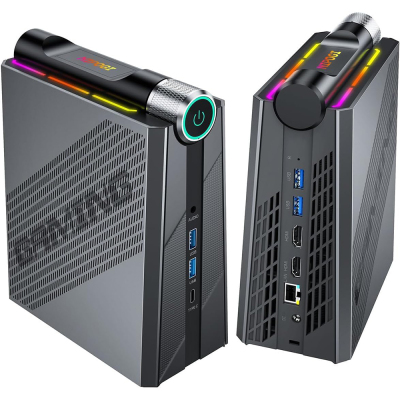 NiPoGi AM08-1 PRO Ryzen 7 8845HS PRO Al 64GB DDR5 1,5 TB NVMe WiFi6 BT 5.2 W11 Yapay Zekalı Mini PC - 2