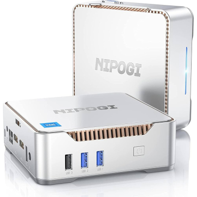 NiPoGi GK3 PLUS OneClass N100 Intel Alder Lake 12.Nesil 16GB DDR4 512GB NVMe WiFi5 BT4.2 W11 Mini PC - 4