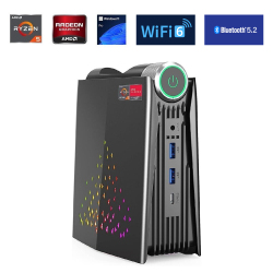 NiPoGi S3A Prestige AMD Ryzen 5 7430U 16GB DDR4 512GB NVMe DP Type-C Wi-Fi 6 BT 5.2 W11 Mini PC - Turbox