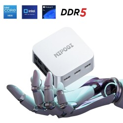 NiPoGi T8 PLUS N100 Intel Alder Lake 12.Nesil N100 16GB DDR5 512GB NVMe WiFi 5 BT 4.2 WIN11 Mini PC - 1