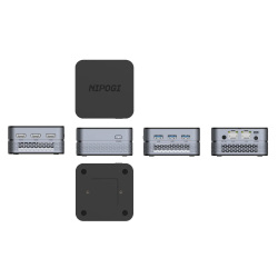 NiPoGi T9 PLUS Intel Alder Lake N100 12.Nesil 16GB DDR5 512GB NVMe HDMI WIFI5/BT4.2 WIN11 Mini PC - 4