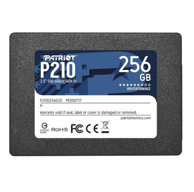 Patriot P210S256G25 P210 Sata3 500/400Mbs 2.5 256GB SSD - 1