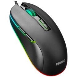 Philips SPK9414 1200/1600/2400/3600Dpi Usb Kablolu Siyah Gaming Optik Oyuncu Mouse - Philips