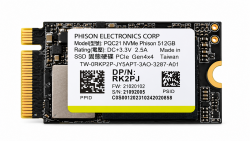 Phison P0221 512GB NVMe 2230 M.2 SSD (Bulk) - phison