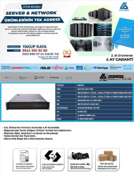 2,EL DELL R730 XEON E5-2699C V4 2XCPU 8X32GB 2400T 256GB DDR4 HDD Yok 8x 2.5