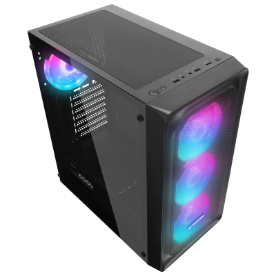 Rampage ARMOR V2 600W 80 Plus Bronze Temper Camlı 4*12cm RGB Fan Gaming Oyuncu Kasası - 2