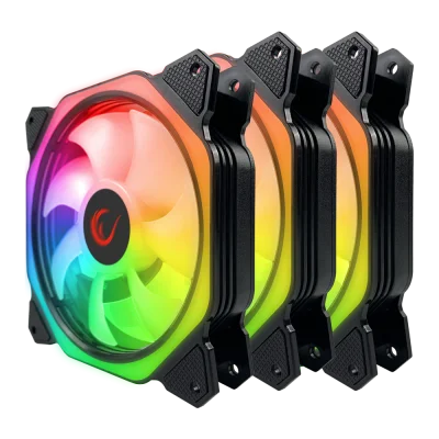 Rampage COOLWIND F1 3x12CM ARGB Kontrolcülü Fan Seti - 1