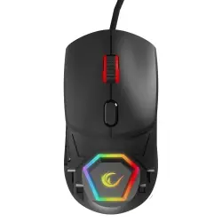 Rampage Hyalo M1 Siyah Değiştirilebilir 3 Kapaklı RGB 12000 DPI Gaming Oyuncu Mouse - 1