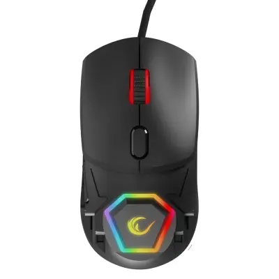 Rampage Hyalo M1 Siyah Değiştirilebilir 3 Kapaklı RGB 12000 DPI Gaming Oyuncu Mouse - 1