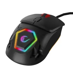Rampage Hyalo M1 Siyah Değiştirilebilir 3 Kapaklı RGB 12000 DPI Gaming Oyuncu Mouse - Rampage (1)