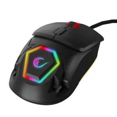 Rampage Hyalo M1 Siyah Değiştirilebilir 3 Kapaklı RGB 12000 DPI Gaming Oyuncu Mouse - 2