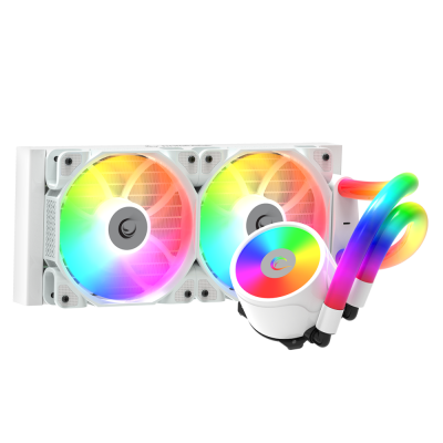 Rampage ICEBLADE C6 72CFM 240MM Intel Amd AM5/1700p ARGB Beyaz Sıvı Soğutucu - 1