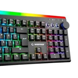 Rampage KB-R97 X-TRACER Siyah RGB Blue Switch TR Bilek Destekli Gaming Mekanik Klavye - Rampage (2)