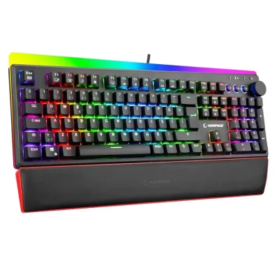 Rampage KB-R97 X-TRACER Siyah RGB Blue Switch TR Bilek Destekli Gaming Mekanik Klavye - 1