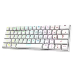 Rampage KB-RX63 B-ATOM Beyaz Bluetooth RGB Backlight Blue Switch Mekanik Q 63 Tuşlu Mini Gaming Oyuncu Klavyesi - Rampage (1)