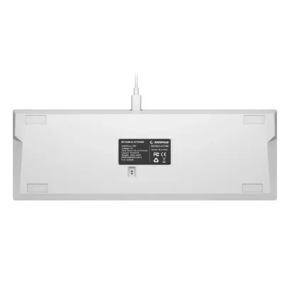 Rampage KB-RX63 B-ATOM Beyaz Bluetooth RGB Backlight Blue Switch Mekanik Q 63 Tuşlu Mini Gaming Oyuncu Klavyesi - 4