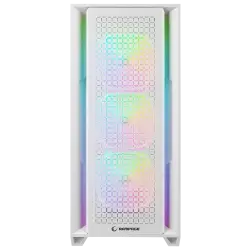 Rampage RADIANT V1 WHITE 2* USB3.0 Temperli 4*ARGB Fan+Hub E-ATX Exclusive Gaming Kasa - Rampage (1)