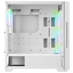 Rampage RADIANT V1 WHITE 2* USB3.0 Temperli 4*ARGB Fan+Hub E-ATX Exclusive Gaming Kasa - Rampage (2)