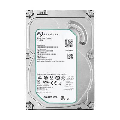 Seagate ST2000VX000 Sata3 7200Rpm 64MB 3.5 inç 2TB 7/24 Güv.HDD - 1
