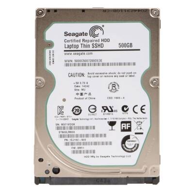 Seagate ST500LM000 Sata3 5400Rpm 64MB 2.5 inç 500GB Hybrid Notebook HDD - 1