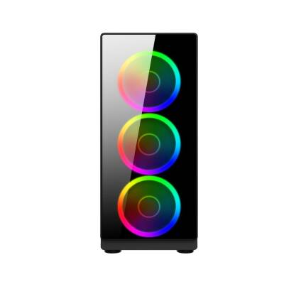 SiegeTower 192-7 4x Rainbow Fan USB 3.0 400W ATX Gaming Bilgisayar Kasası - 2