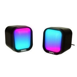 Snopy SN-87U 2.0 2W Siyah USB RGB Hoparlör - 1