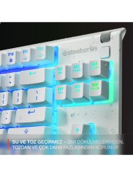 SteelSeries Apex 3 TKL Beyaz RGB Kablolu Oyuncu Klavyesi - STEELSERIES (3)