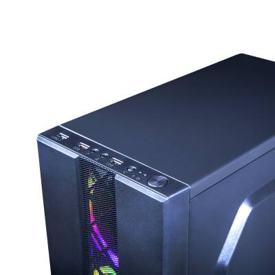 Turbox Alphard Mesh X311B (Fansız) USB 3.0 250W 300W mATX Gaming Bilgisayar Kasası - 4
