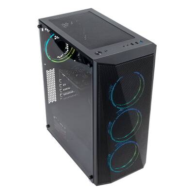 Turbox ASHE 4x ARGB Slim Ring Fan USB 3.0 400W 500W ATX Bilgisayar Kasası - 3