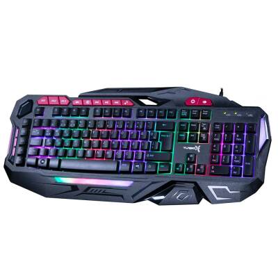 Turbox BladeDancer TR-GK103 USB Kablolu Gaming Standart Q Rainbow Aydınlatma Klavye - 1