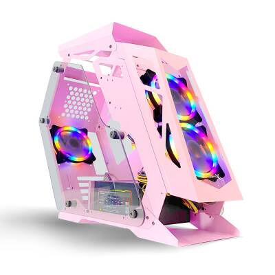 Turbox Defender LK04 Pink Lk04 Pink 3x Rainbow Fan USB 3.0 500W 80+ Plus ATX Gaming Bilgisayar Kasası - 1