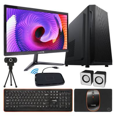 Turbox HomeWork i5 650 8GB 128GB SSD 21.5 inç Monitör Webcam + Hoparlör Masaüstü Pc Ofis Hazır Sistem - 1