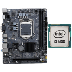 Turbox Intel® Core™ i3 6100 İşlemci Turbox TitanX DDR4 H110 Chipset Anakart Bundle Oem Paket - Turbox