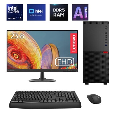 Turbox Intel Core Ultra 5 225 32GB DDR5 Ram 512GB NVMe Yapay Zekalı 23.8 inç FHD Ofis Hazır Sistem - 1