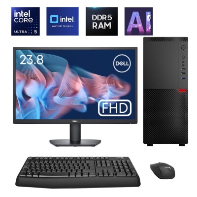 Turbox Intel Core Ultra 5 225 32GB DDR5 Ram 512GB NVMe Yapay Zekalı 23.8 inç FHD Sistem Tavsiyesi - 1