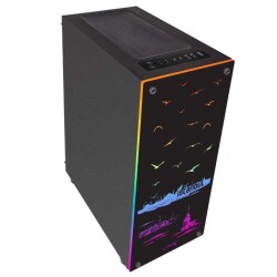 Turbox İstanbul 1x Fan Siyah USB 3.0 (Powersız) ATX Ön Panel RGB Led Ofis Kasası - 4