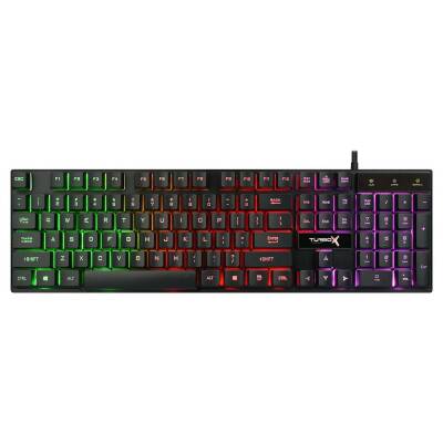 Turbox MaxValue Elegant RB-105K USB Kablolu Rainbow Gaming Standart Q Rainbow Aydınlatma Klavye - 1