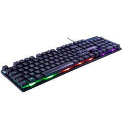 Turbox MaxValue Elegant RB-105K USB Kablolu Rainbow Gaming Standart Q Rainbow Aydınlatma Klavye - 2