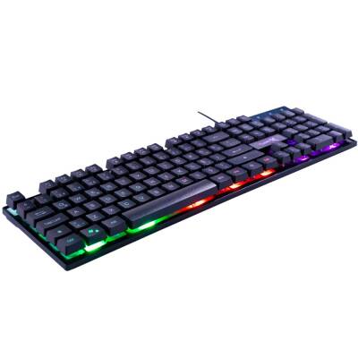 Turbox MaxValue Elegant RB-105K USB Kablolu Rainbow Gaming Standart Q Rainbow Aydınlatma Klavye - 2