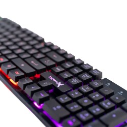 Turbox MaxValue Elegant RB-105K USB Kablolu Rainbow Gaming Standart Q Rainbow Aydınlatma Klavye - 3
