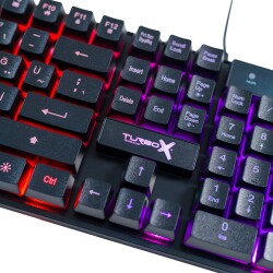 Turbox MaxValue Elegant RB-105K USB Kablolu Rainbow Gaming Standart Q Rainbow Aydınlatma Klavye - 4