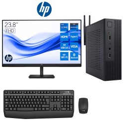 Turbox Mini-194 i5 6400 16GB Ram 512GB M2 NVMe SSD 23.8 inç FHD HP Monitör Kurumsal Ofis Mini PC - Turbox