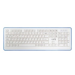 Turbox Oculus TR-K90 USB Kablosuz Beyaz/Mavi Multimedya Standart Q Klavye ve Mouse Set - 3