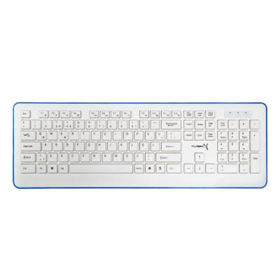 Turbox Oculus TR-K90 USB Kablosuz Beyaz/Mavi Multimedya Standart Q Klavye ve Mouse Set - 3