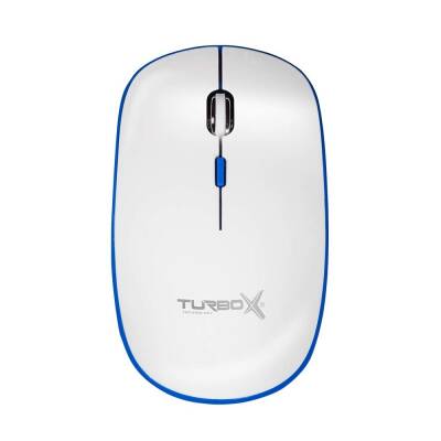 Turbox Oculus TR-K90 USB Kablosuz Beyaz/Mavi Multimedya Standart Q Klavye ve Mouse Set - 4