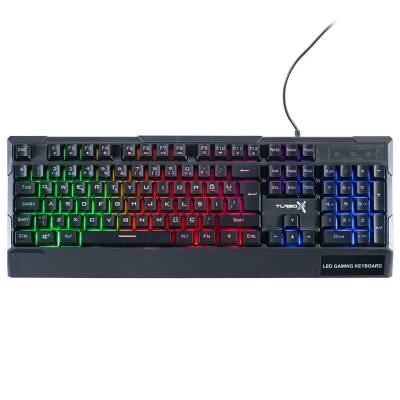 Turbox Paddock TR-K115 USB Kablolu Rainbow Gaming Standart Q Rainbow Aydınlatma Klavye - 1