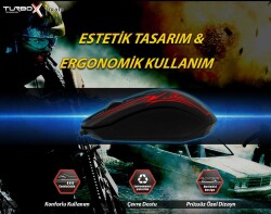 Turbox PlasmaCore TR-X10 2400Dpi Usb Kablolu Gaming Optik Mouse - 6