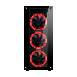 Turbox Rebellion F8 4x Red Fan USB 3.0 400W ATX Gaming Bilgisayar Kasası - 1
